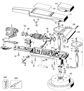 Page A Diagram and Parts List for 9533 Type 2 Black and Decker Sander Polisher